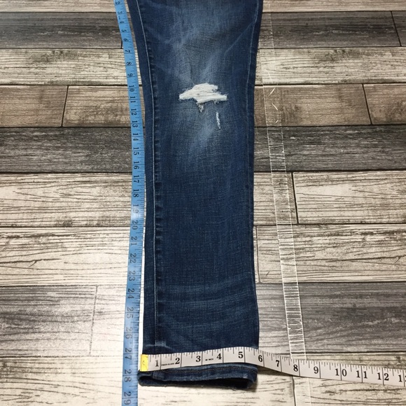 American Eagle Original Taper Jeans Men’s 30x32 Blue Distressed Next Level Flex - Picture 2 of 10